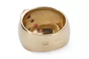 Ring Rubinrot 14 Karat Gelbgold Vintage Schmuck vrc036y